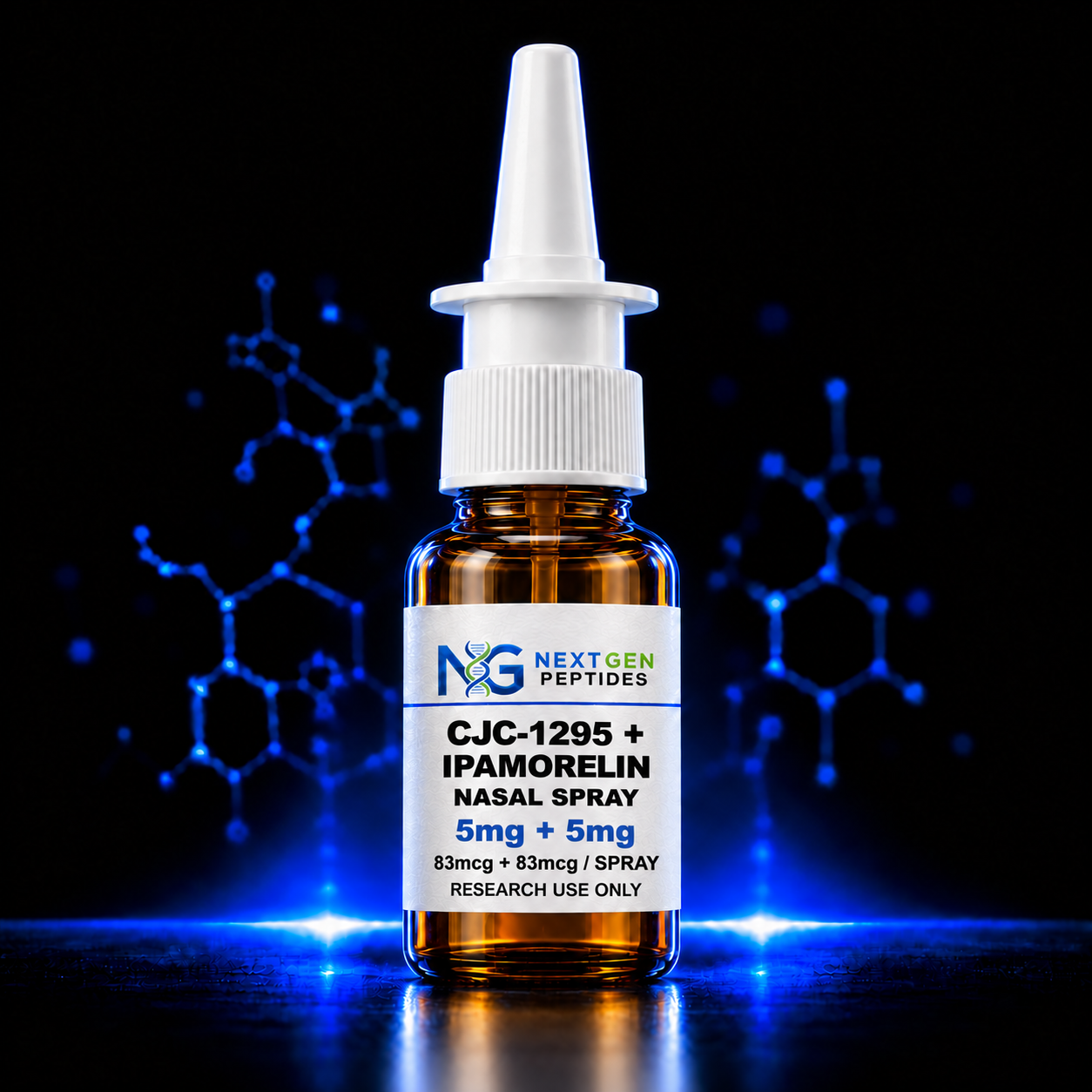 CJC-1295 + Ipamorelin Nasal Spray 5mg+5mg (83mcg+83mcg/spray)