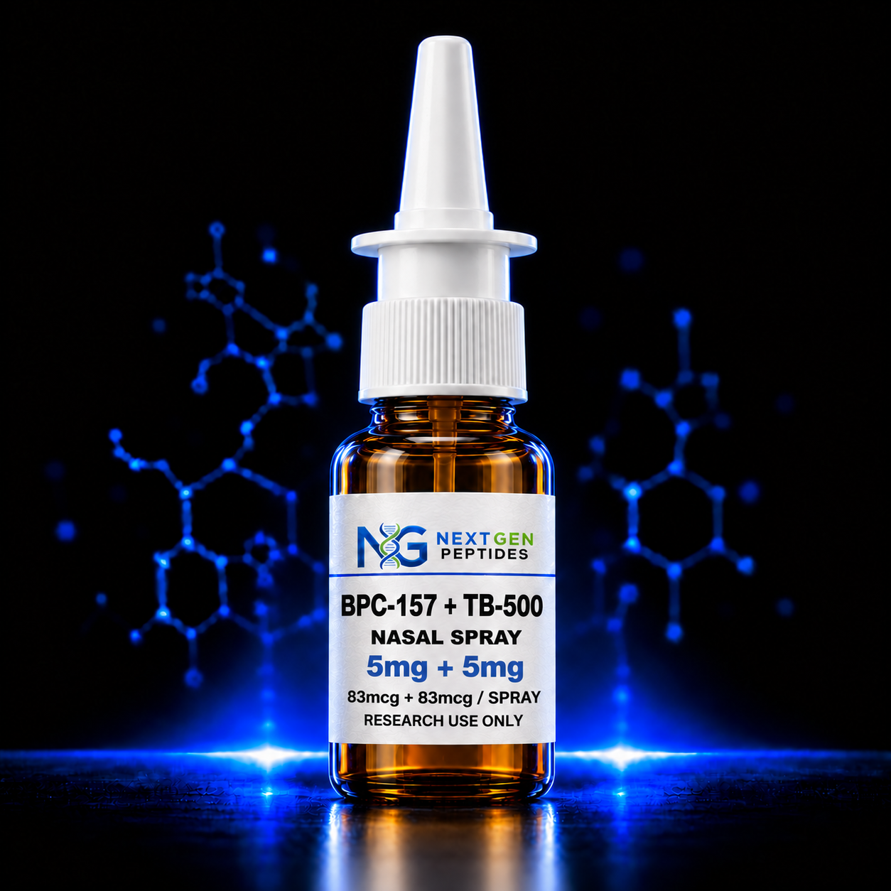 BPC-157 + TB-500 Nasal Spray 5mg+5mg (83mcg+83mcg/spray)